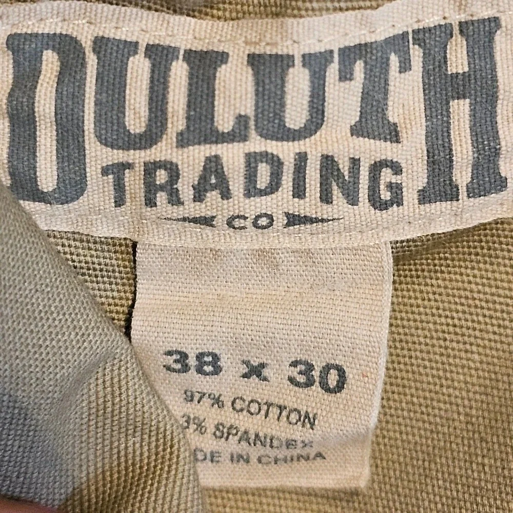 Duluth Trading Co Flex Fire‎ Hose Cargo Pants Mens 38x30 Brown Workwear Utility